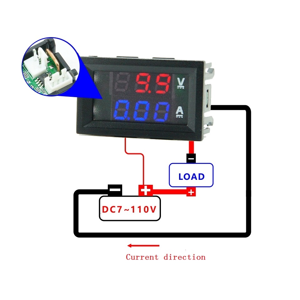 5Pcs-DC-7-110V-10A-Three-digit-Ammeter-High-Voltage-Digital-Display-Voltage-and-Current-Meter-Voltme-1759984