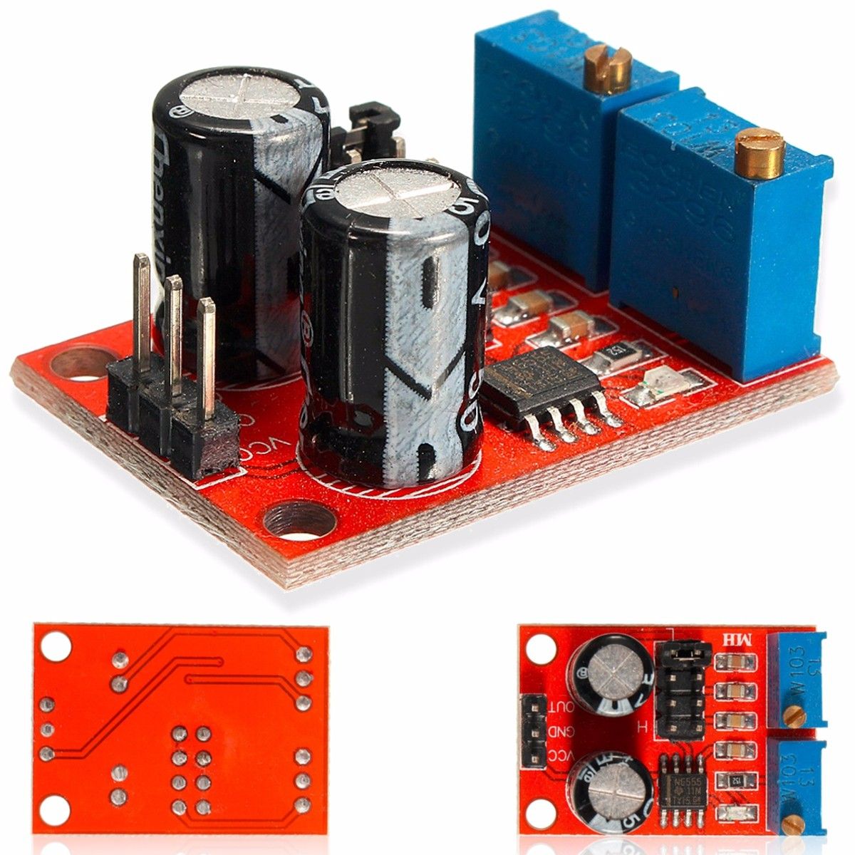 5Pcs-NE555-Pulse-Frequency-Duty-Cycle-Adjustable-Module-Square-Wave-Signal-Generator-1067375