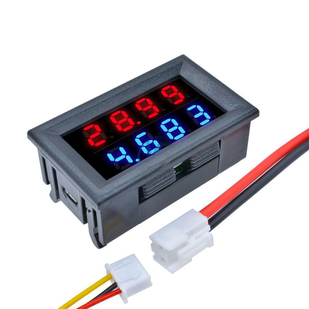 5pcs-DC-200V-10A-028-Inch-Mini-Digital-Voltmeter-Ammeter-4-Bit-5-Wires-Voltage-Current-Meter-with-LE-1470127