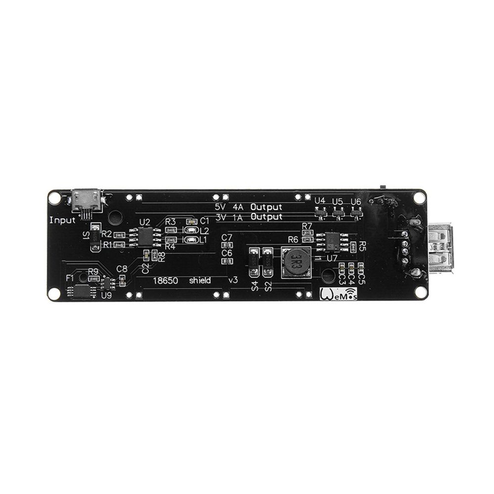 ESP32-ESP32S-18650-Battery-Charge-Shield-V3-Micro-USB-Type-A-USB-05A-Test-Charging-Protection-Board--1265088