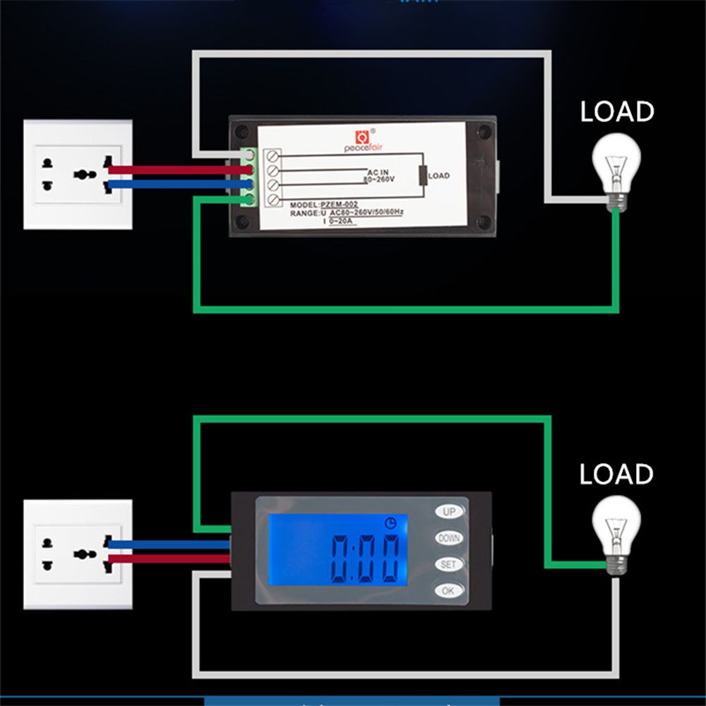 PZEM-002-20A-AC-80-260V-Digital-LCD-Voltmeter-Current-Voltage-Energy-Meter-KWH-Panel-Tester-1384682