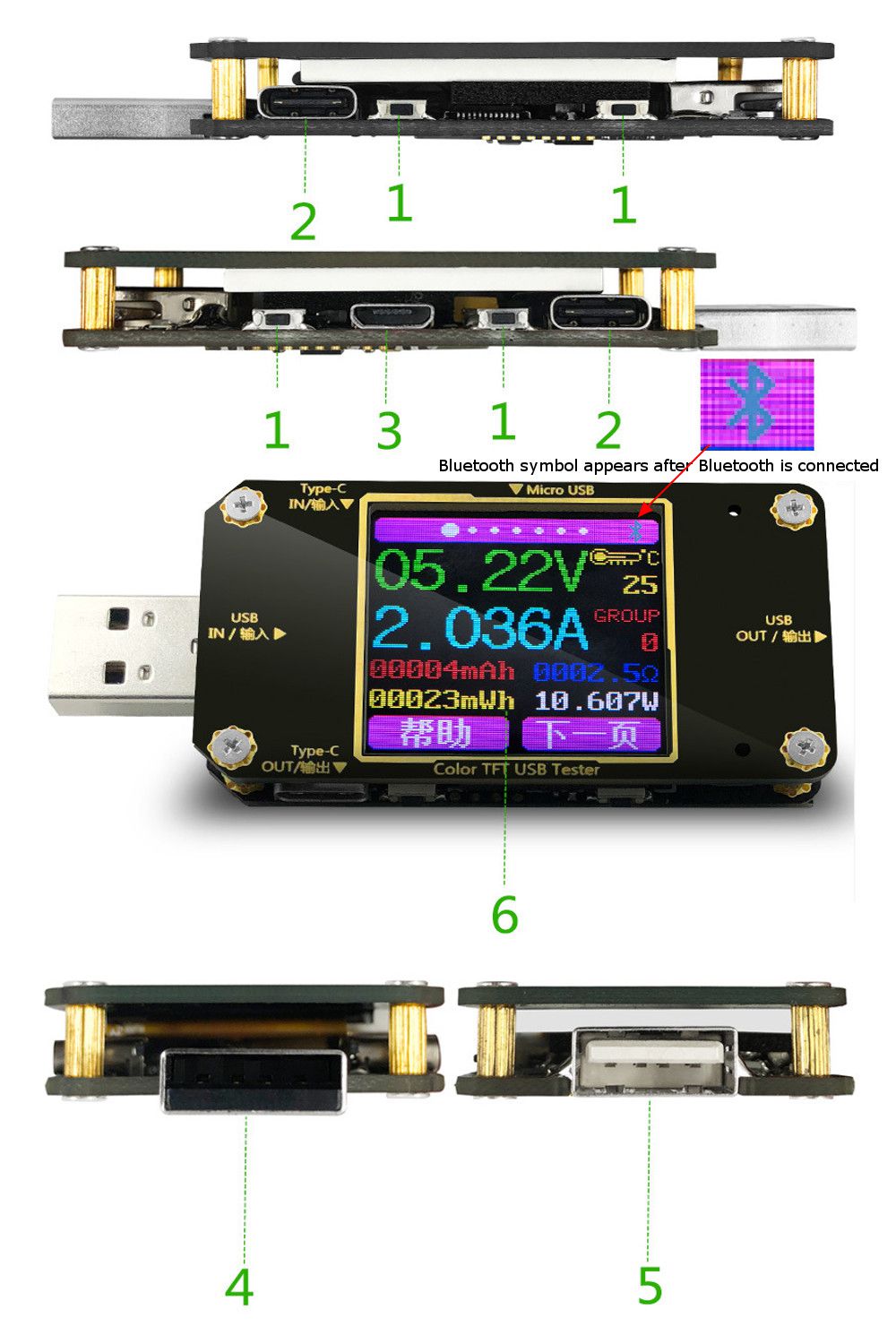 USB-Current-Voltage-Meter-Digital-Display-Color-Tester-With-bluetooth-Voltmeter-1293135