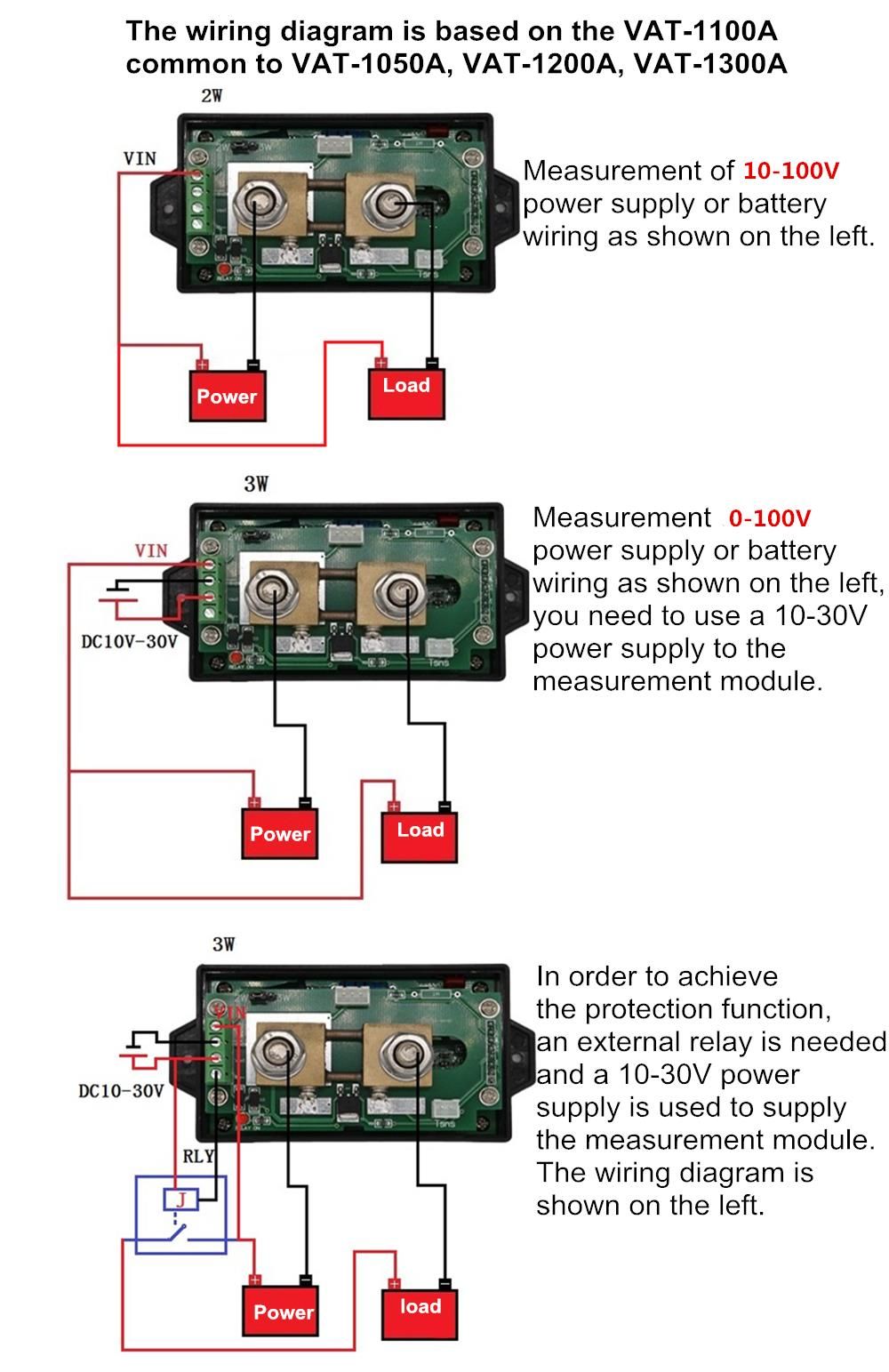 VAT1050-Wireless-DC-Voltmeter-Current-Tester-Watt-Measurement-Digital-Display-Electric-Garage-Meter--1293745