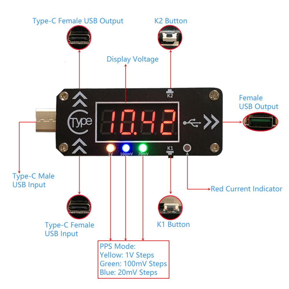 XY-WPDT-USB-Charging-Trigger-Charger-Voltmeter-Ammeter-5V9V12V15V20VPPS-PD20-PD30-Type-C-USB-Decoy-D-1726739