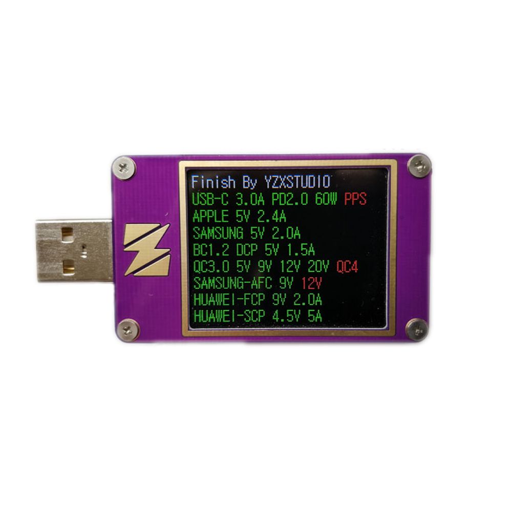 YZXstudio-ZY1280-Color-Meter-QC30-PD-Fast-Charging-Dragon-USB-Current-Voltage-Capacity-Detector-Test-1331645
