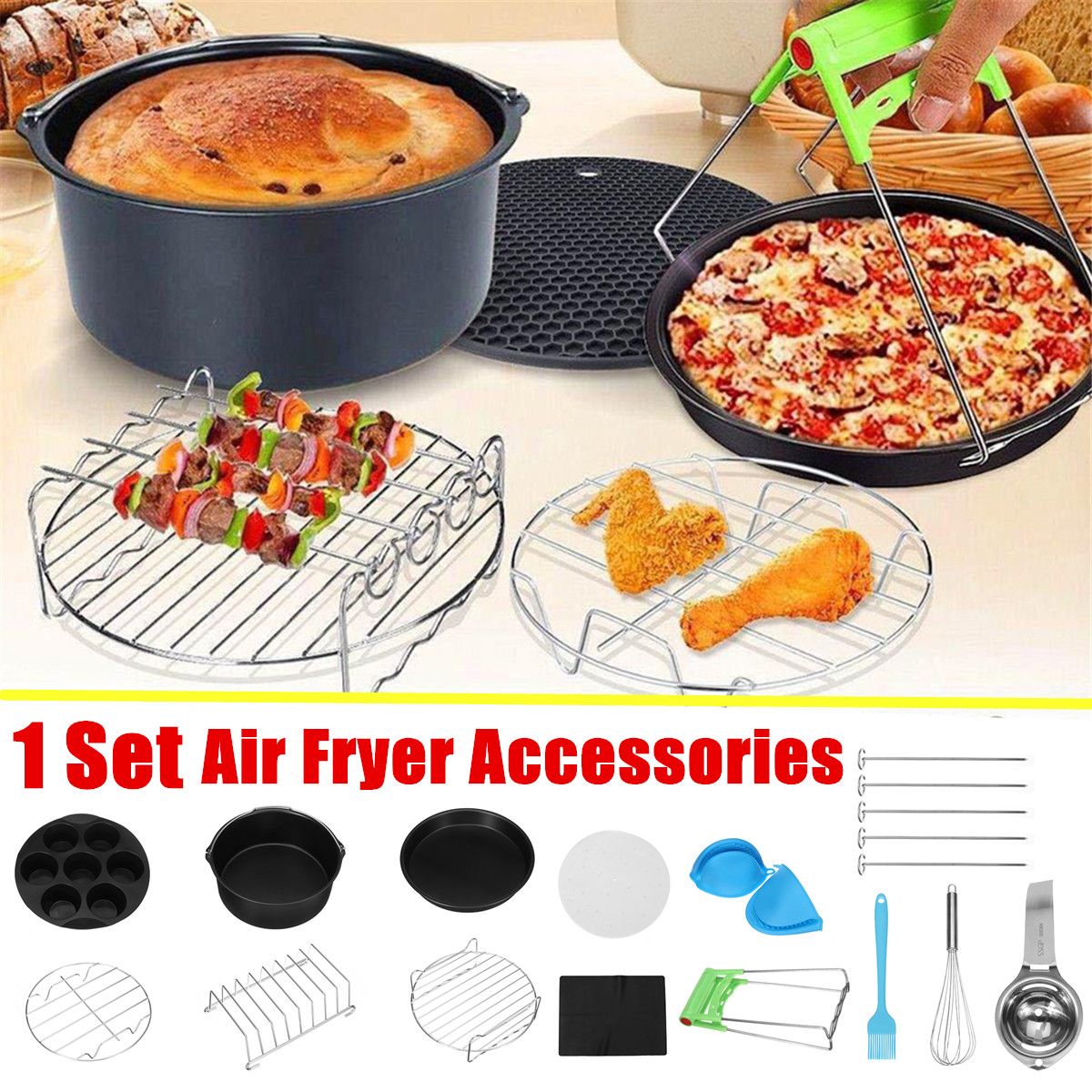 1-Set-8-Inch-Air-Fryer-Accessories-Rack-Cake-Pizza-Oven-Barbecue-Frying-Pan-Tray-1587266