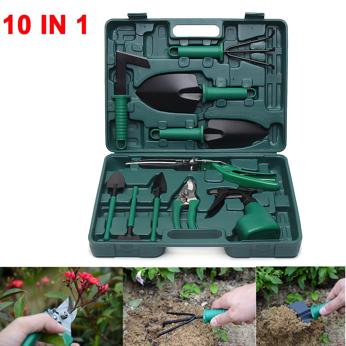 10Pcs-Carbon-Steel-Gardening-Equipment-Bonsai-Tools-Kits-Cutter-Scissors-Tool-1288960