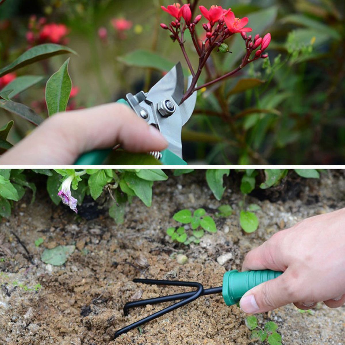 10Pcs-Carbon-Steel-Gardening-Equipment-Bonsai-Tools-Kits-Cutter-Scissors-Tool-1288960