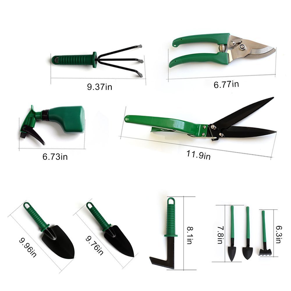 10Pcs-Carbon-Steel-Gardening-Equipment-Bonsai-Tools-Kits-Cutter-Scissors-Tool-1288960