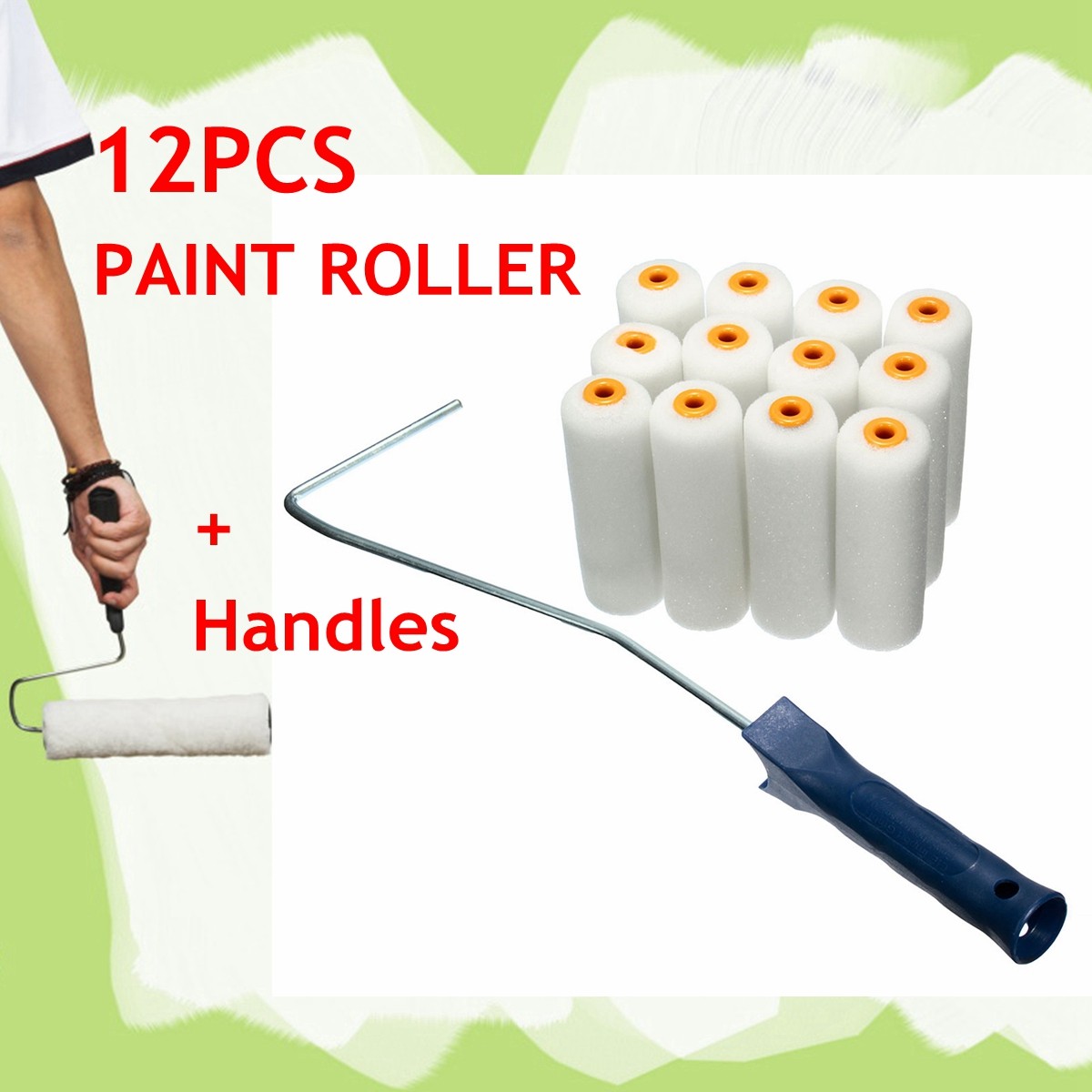 13pcs-Paint-Rollers-DIY-Decorative-Handle-Brush-Tool-Kits-1038735