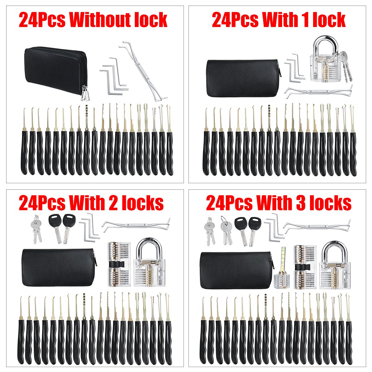 15Pcs24Pcs-Lock-Unlocking-Picking-Tool-Set-With-3-Transparent-Practice-Training-Lock-1688100