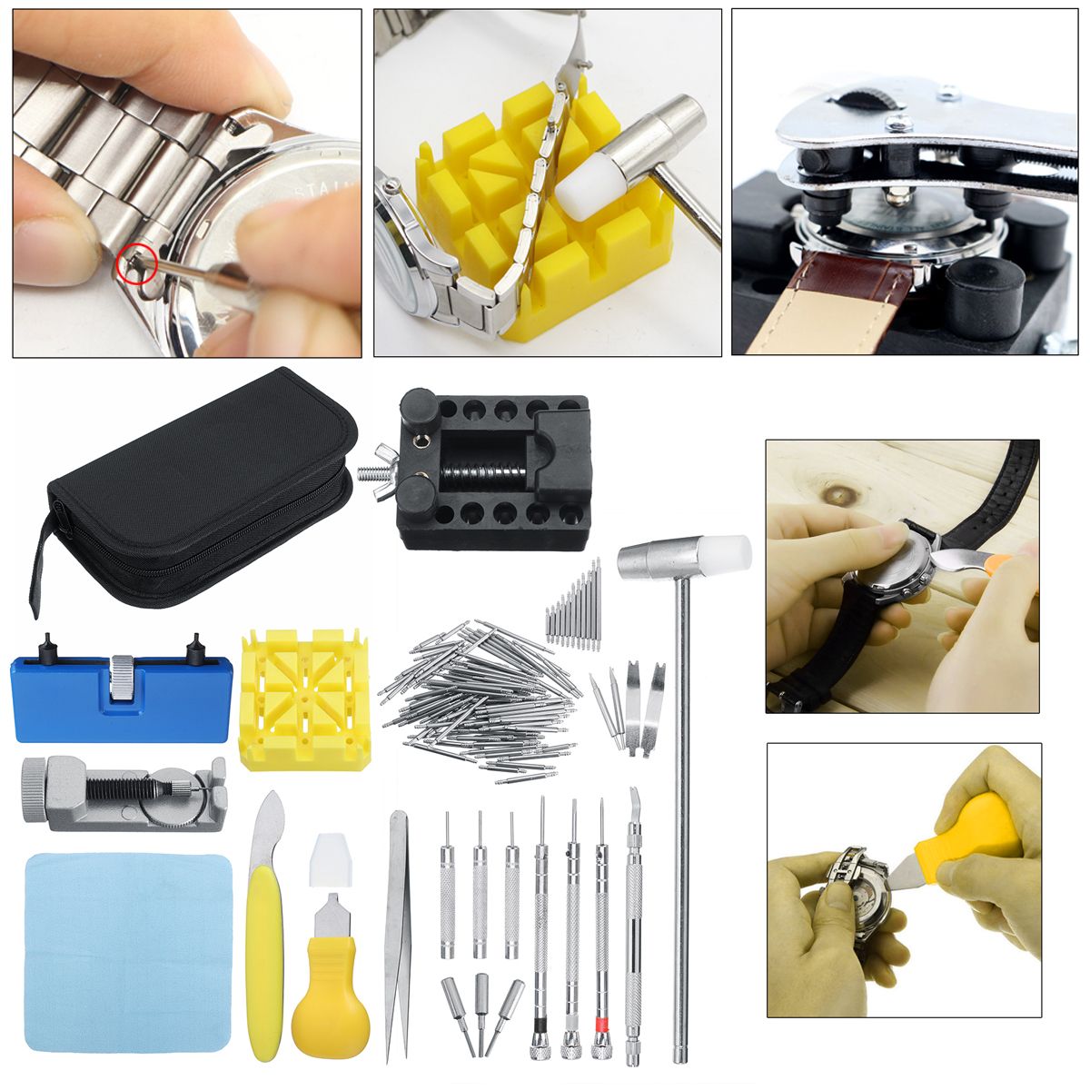 168pcs-Watch-Repair-Tools-Kit-Clock-Band-Strap-Cover-Remover-Opener-Screwdriver-1667876