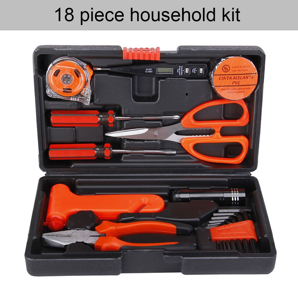 18-in-1-Auto-Repair-Tool-Set-Household-Hand-Tool-Kit-Screwdriver-Scissors-Hammer-Wire-Cutter-Flashli-1421639