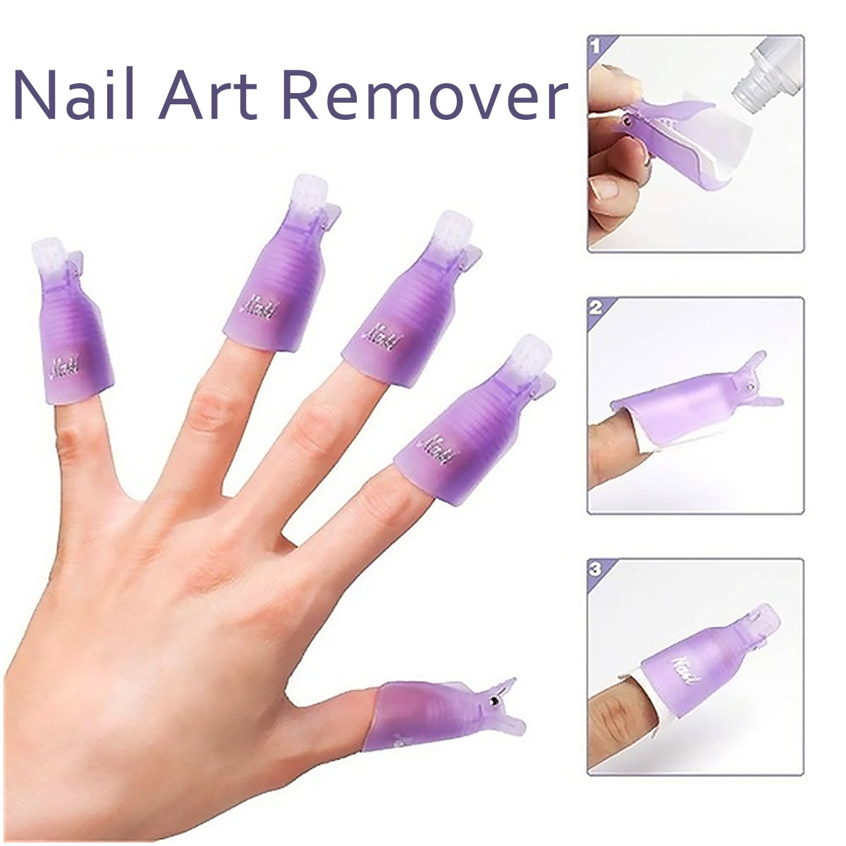 19PCS-Nail-Polish-Removal-Tool-Soak-Off-Cap-Clip-UV-Gel-Polish-Remover-Wrap-1719721