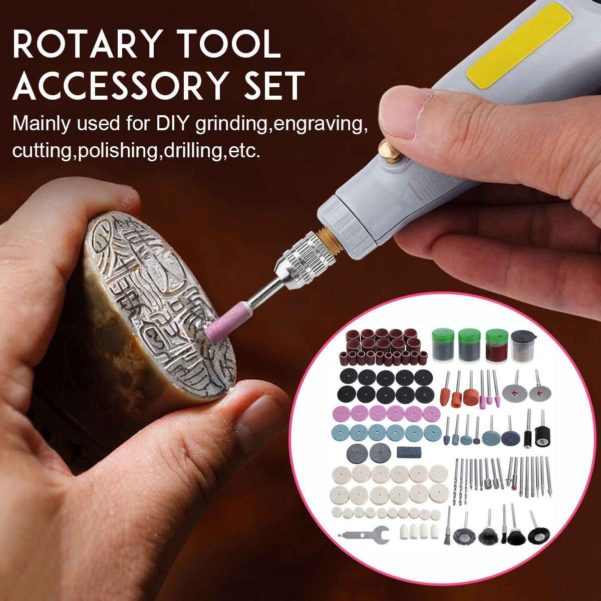 238-Pcs-Rotary-Tool-Accessories-Kit-For-Easy-Cutting-Carving-amp-Polishing-Tool-1725633