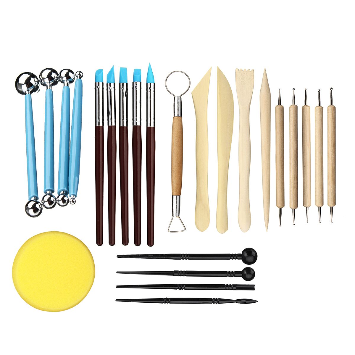 24pcs-Ball-Stylus-Dotting-Tools-Clay-Pottery-Modeling-Carving-Rock-Painting-Kit-1450466