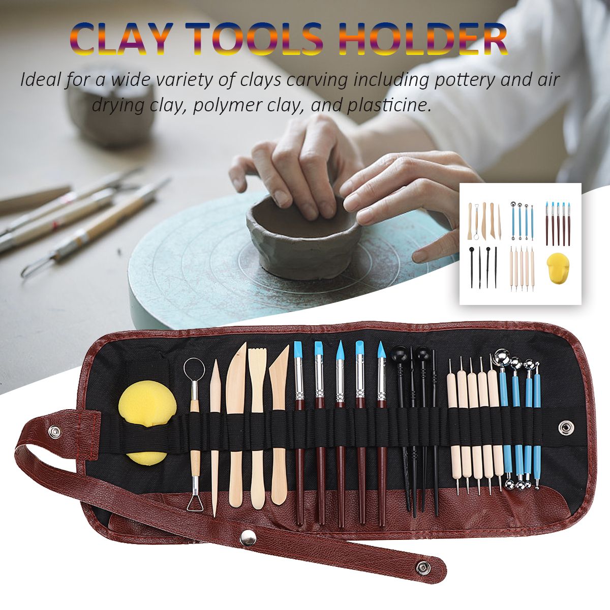 24pcs-Clay-Carving-Pottery-Tools-Polymer-Modeling-DIY-Sculpture-Craft-Holder-1691604
