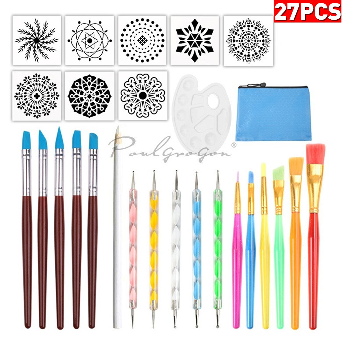 27Pcs-Acrylic-Spiral-Bar-Mould-Kit-Dotting-Painting-Tool-Mandala-Rocks-Painting-Stencils-1677012