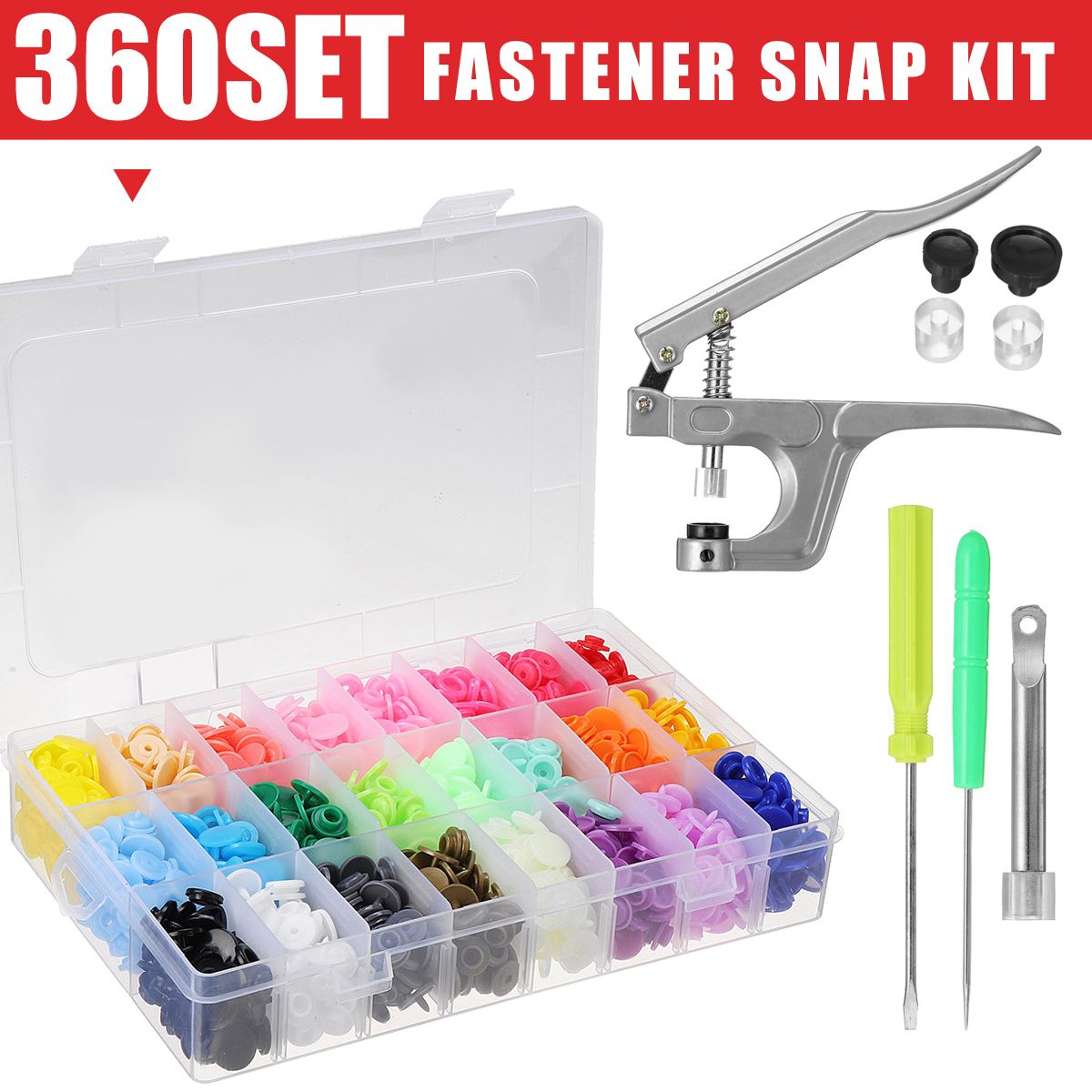 360-Sets-Plastic-Fastener-Snap-Kit-Snap-Pliers-T5-Snap-Buttons-Handheld-Tool-1365429