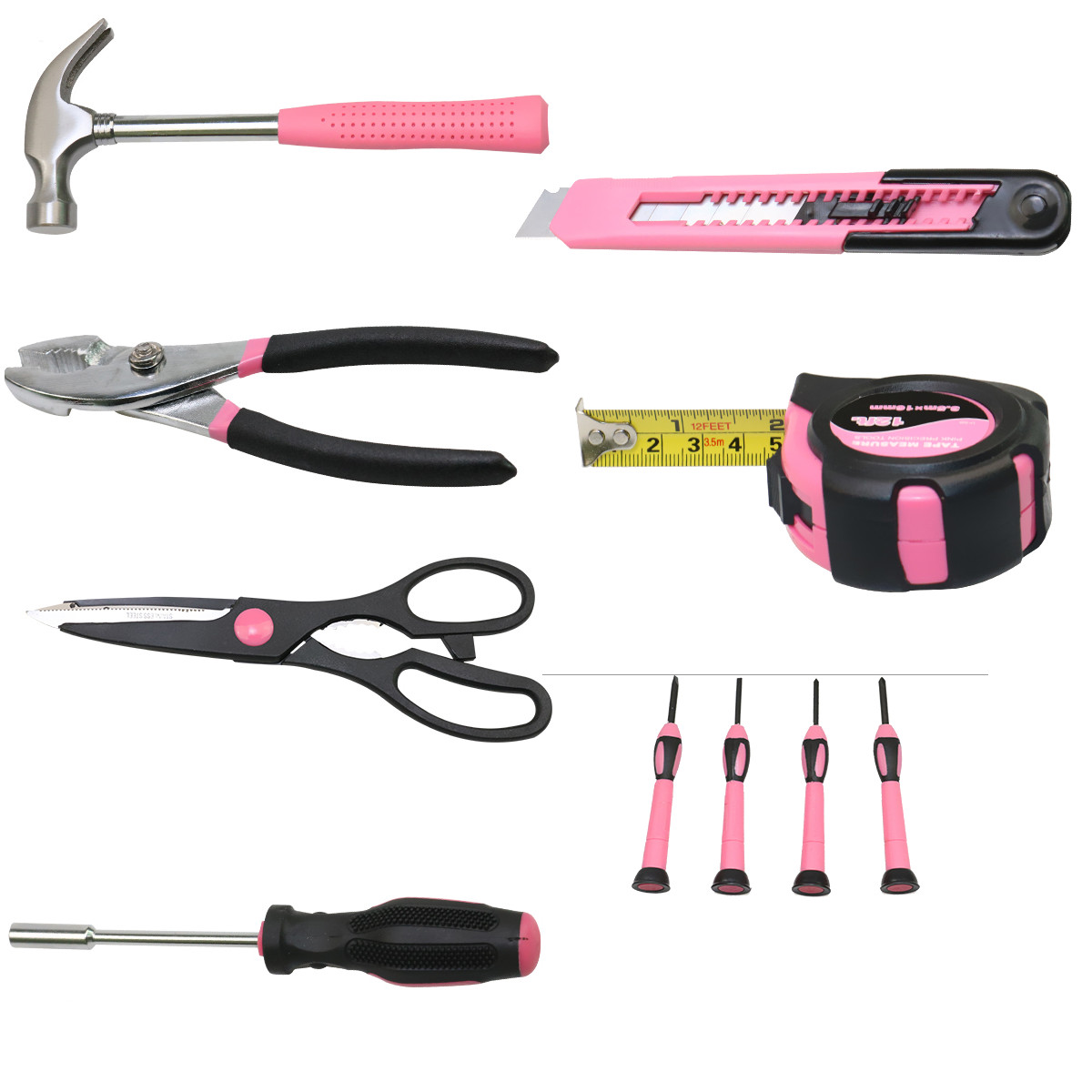 39PCS-Tool-Set-General-Household-Hand-Tool-Kit-Pink-with-Plastic-Toolbox-1706312