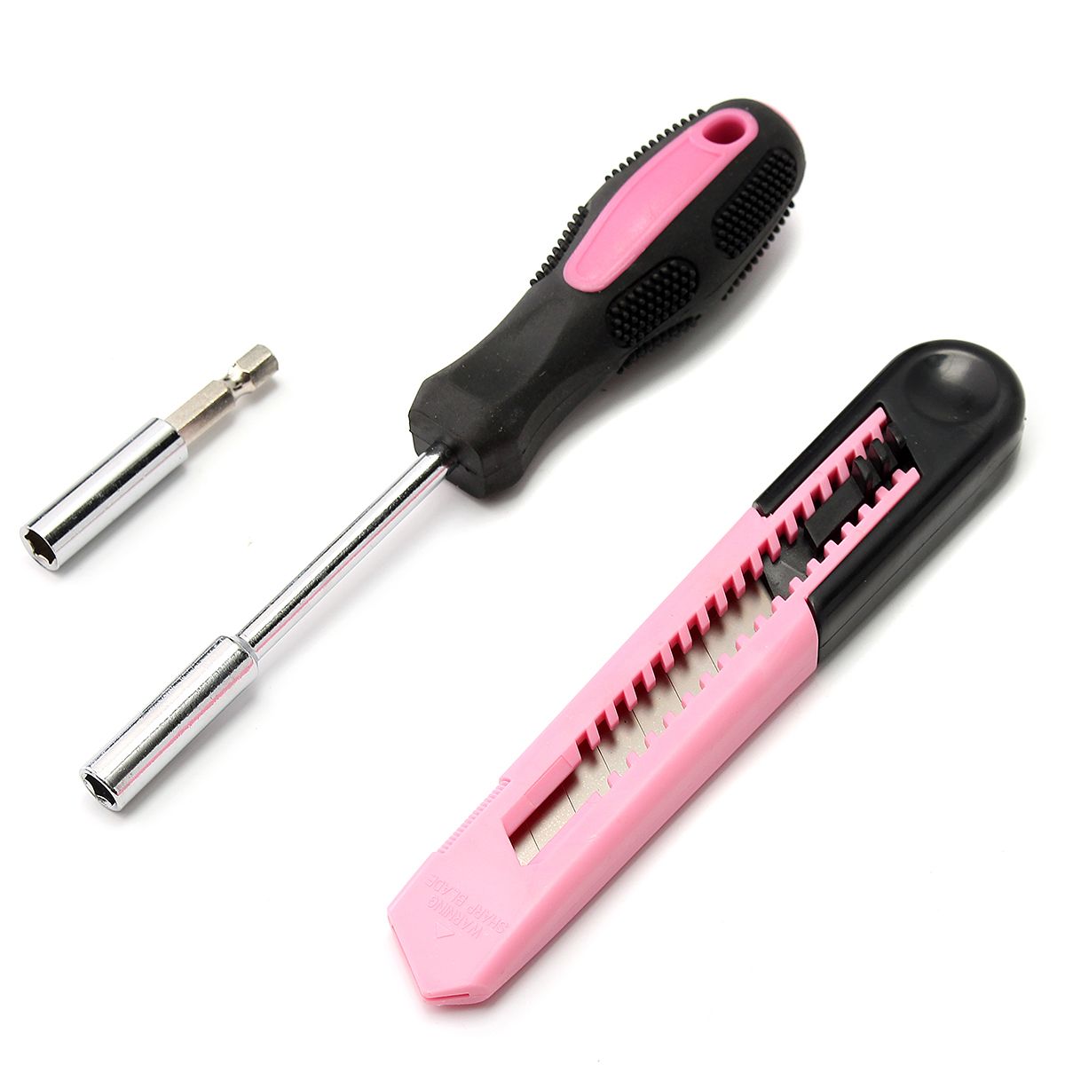 39Pcs-Pink-Repair-Tool-Set-Household-Kit-Womens-Ladies-Carrying-Toolbox-Repair-Box-Case-1288027