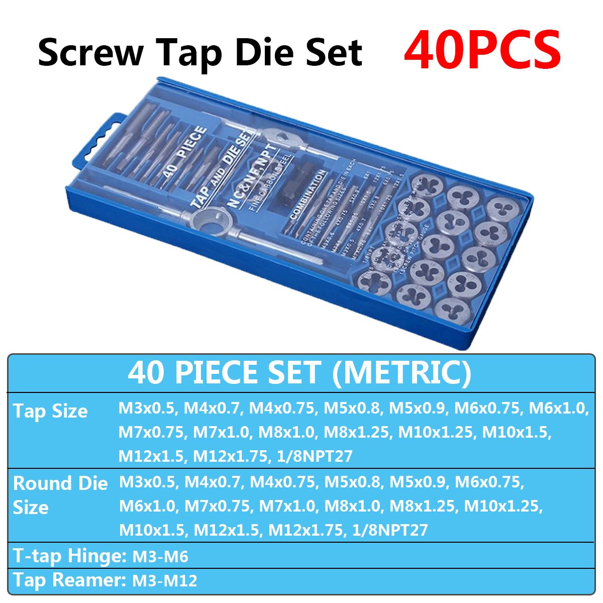 40Pcs-Metric-Tap-Wrench-and-Die-Pro-Set-M3-M12-Nut-Bolt-Alloy-Metal-Hand-Tools-1722491