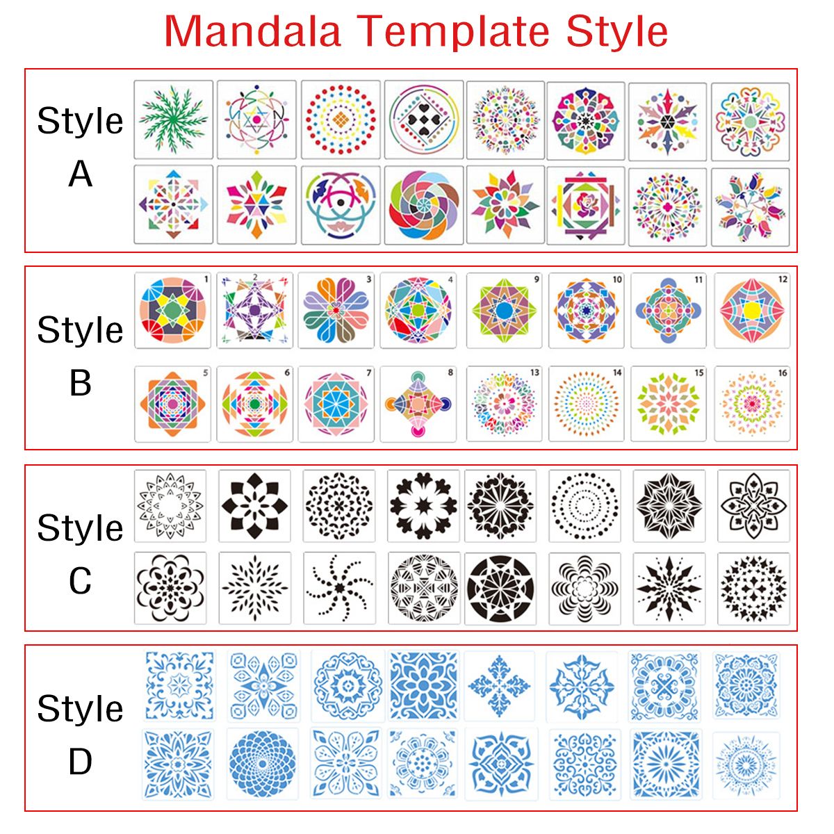 42PCSSet-Mandala-Dotting-Tools-Rock-Painting-Kit-Dot-Art-Rock-Pen-Paint-Stencil-1691786
