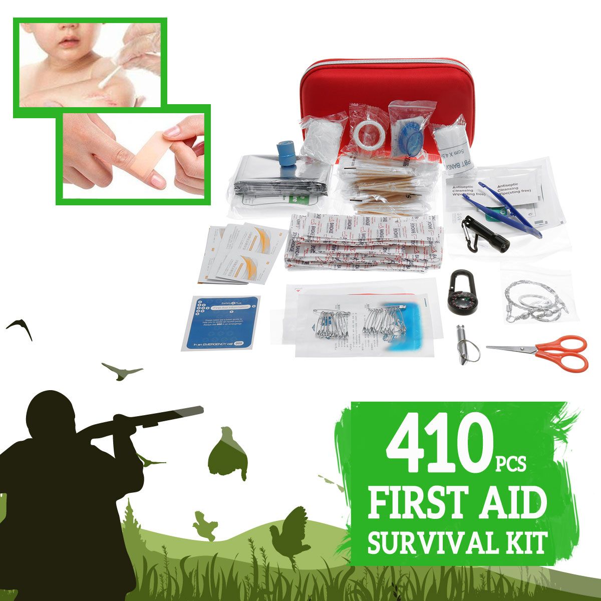 430-Pieces-Outdoor-Camping-Mountaineering-First-Aid-Kit-Home-Kit-Emergency-Kit-1563211