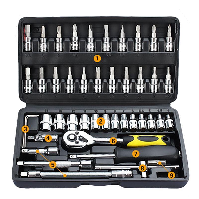 46Pcs-Tool-Box-Car-Motorcycle-Repair-Set-Hand-Tool-Home-Service-DIY-Kit-Socket-Head-Wrench-1411992