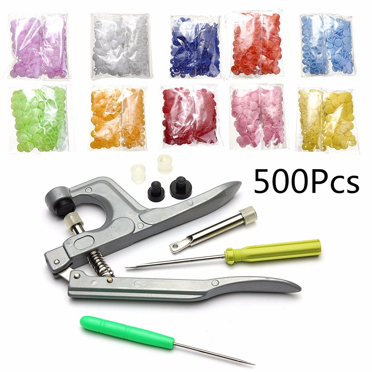 500-Sets-Snap-Press-Plier-Plastic-Resin-Stud-Button-Fastener-Setter-Tool-Kit-1092452