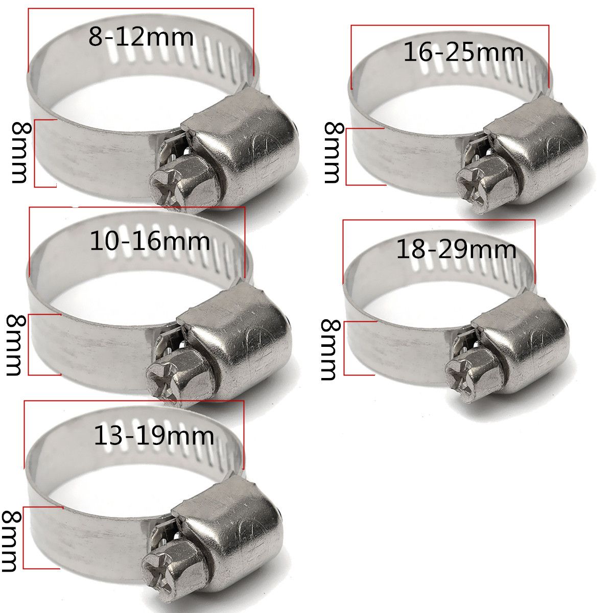 50pcs-5-sizes-Adjustable-Fuel-Line-Jubilee-Hose-Spring-Clamp-Petrol-Pipe-Clips-1046555