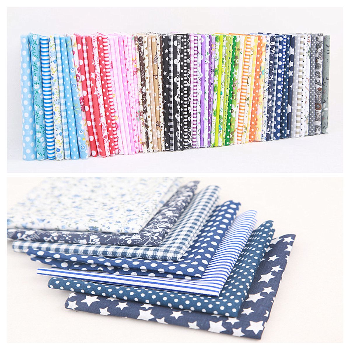 7PCS-Quilting-Bundle-Patchwork-Cotton-Fabric-handmade-DIY-Sewing-Floral-Crafts-1691639