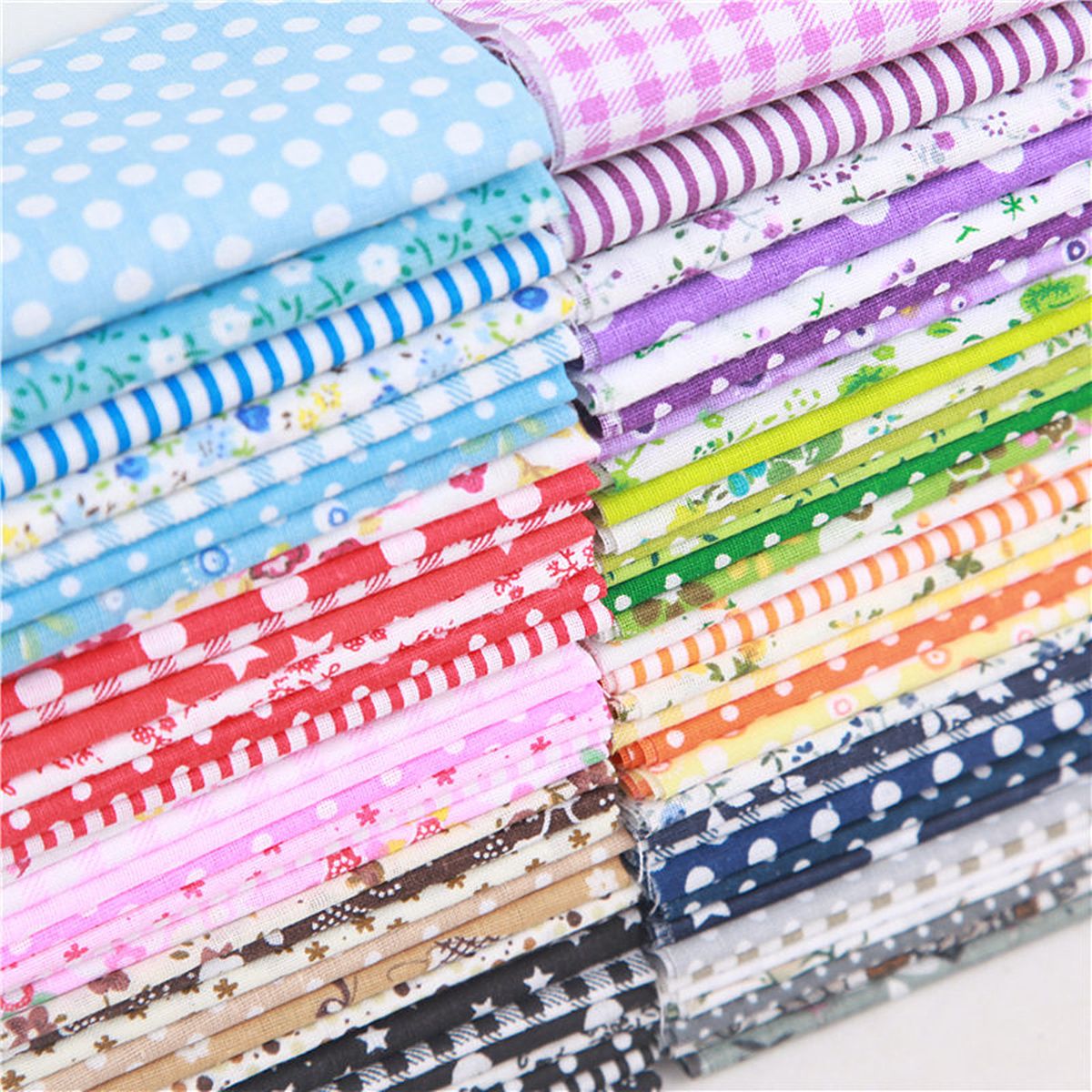 7PCS-Quilting-Bundle-Patchwork-Cotton-Fabric-handmade-DIY-Sewing-Floral-Crafts-1691639
