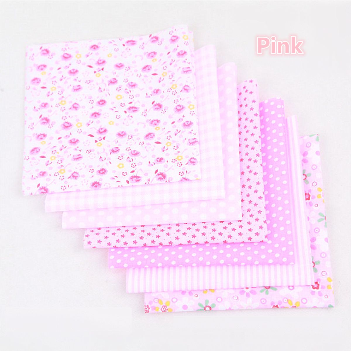 7PCS-Quilting-Bundle-Patchwork-Cotton-Fabric-handmade-DIY-Sewing-Floral-Crafts-1691639