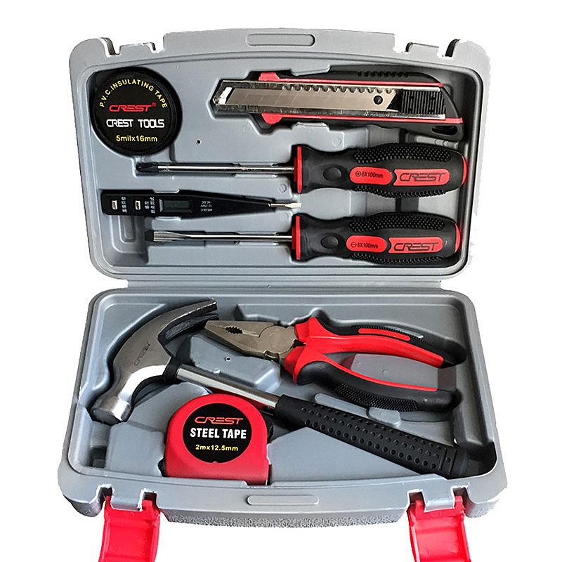 8Pcs-Home-Repair-Tool-Set-General-Household-Hand-Tool-Kit-with-Plastic-Tool-Box-1415213