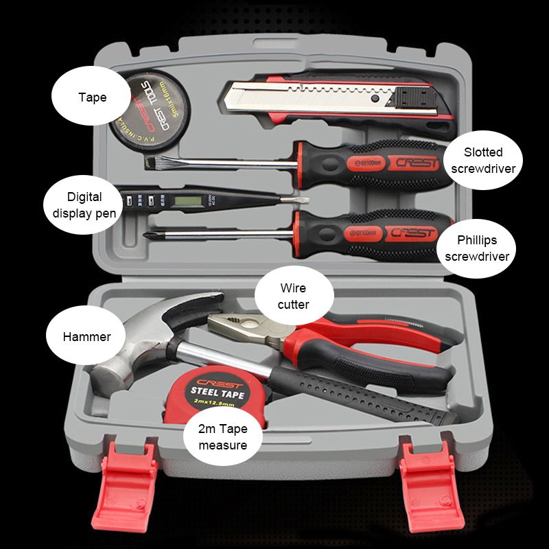 8Pcs-Home-Repair-Tool-Set-General-Household-Hand-Tool-Kit-with-Plastic-Tool-Box-1415213