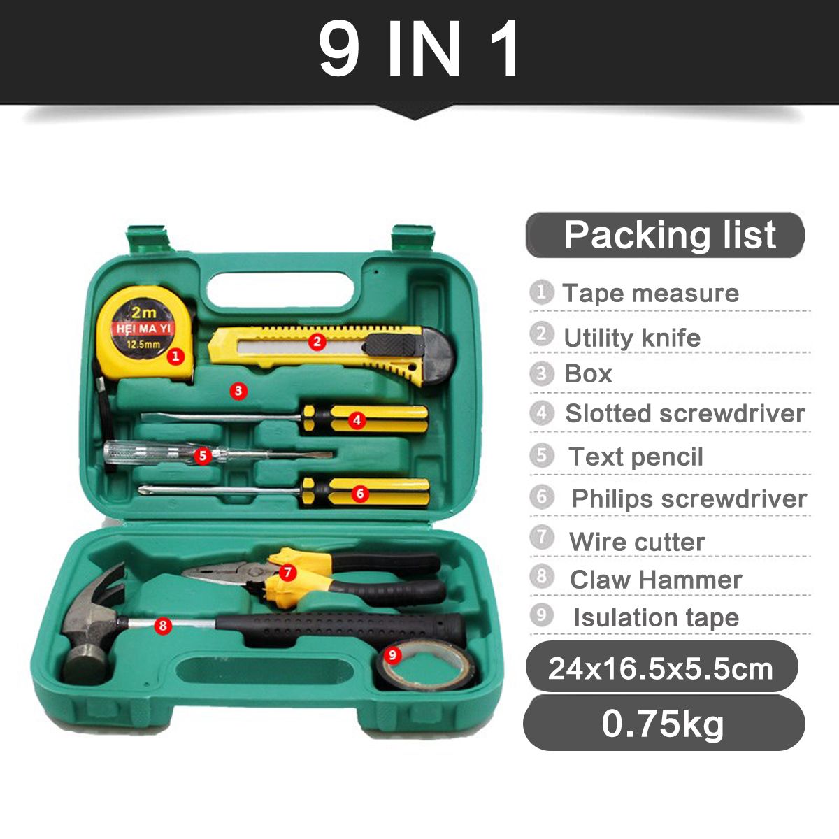 9-in-1-Tool-Box-Set-Home-Garden-Mending-Repair-Mini-Hardware-Tools-Hammer-Screwdrivers-Tape-Set-1392154