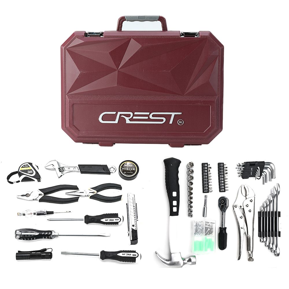 CREST-63pcs-Socket-Wrench-Kit-Spanner-Screwdriver-Household-Motorcycle-Automobile-Car-Maintenance-To-1681877
