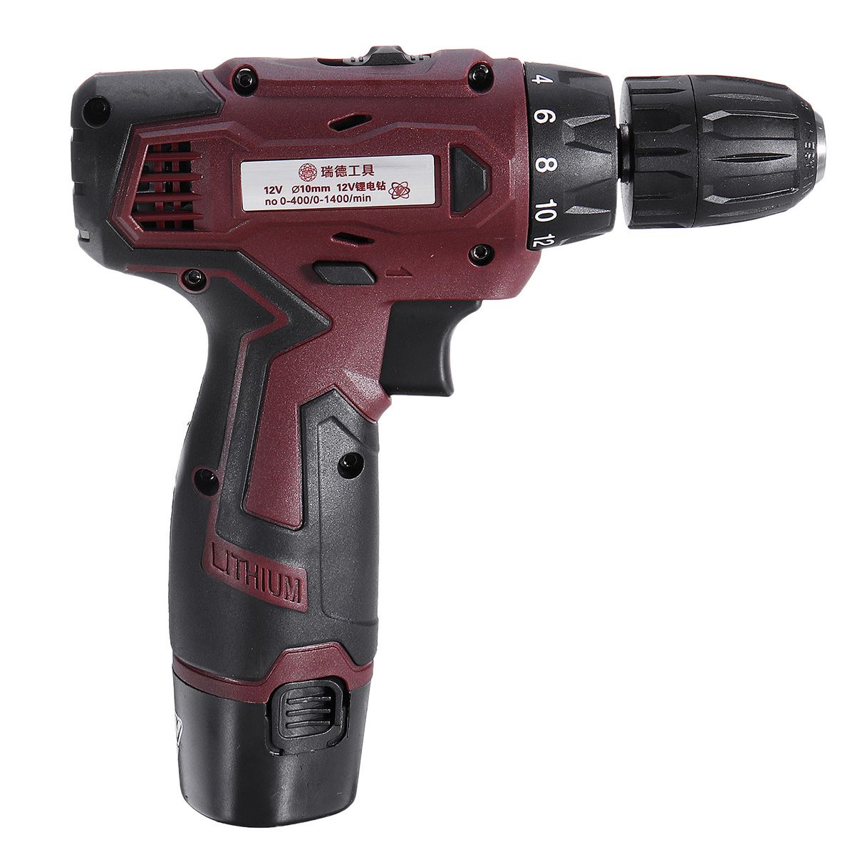 CREST-Professional-Red-12V-Lithium-Electric-Power-Drill-Set-with-Plastic-Toolbox-1713142