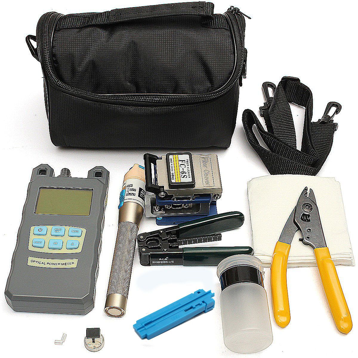 Fiber-Optic-FTTH-Tool-Kit-with-FC-6S-Fiber-Cleaver-and-Optical-Power-Meter-Set-1044440