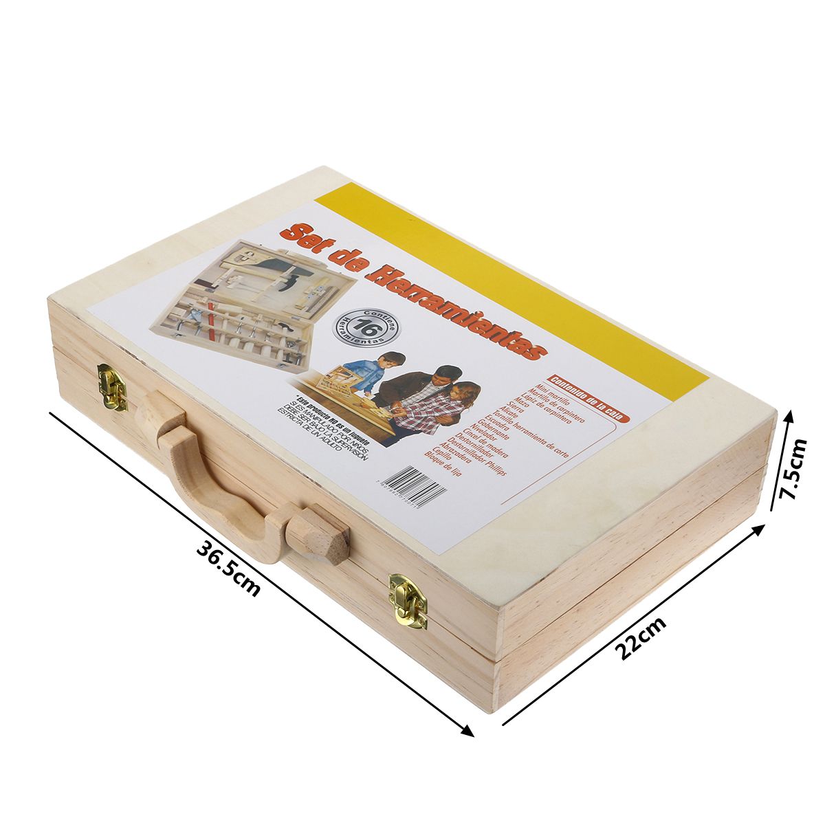 Kid-Wooden-Storage-Toy-Tool-Set-ToolBox-DIY-Educational-Bench-Learning-Role-Play-1253694
