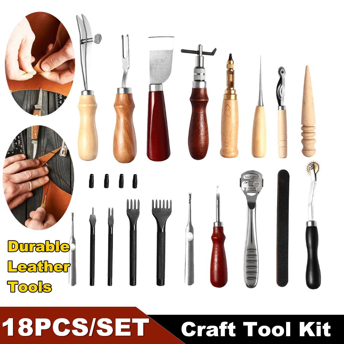 Leather-Craft-Tool-Kit-18pcs-Stitching-Carving-Working-Sewing-Saddle-Groover-Leather-Craft-DIY-Tool-1311436
