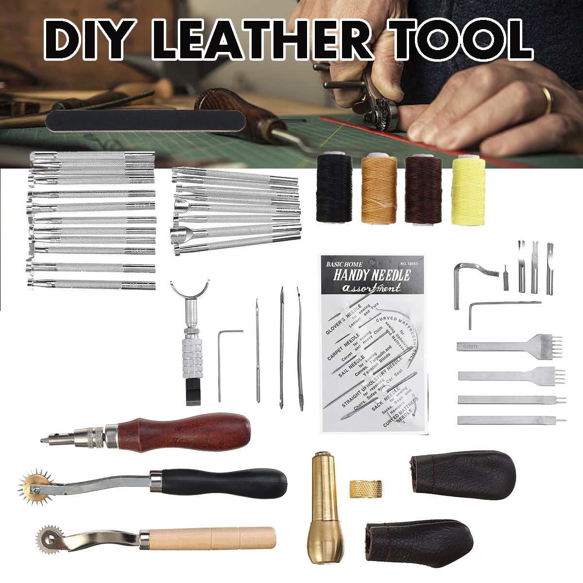 Leather-Sewing-Thread-Carving-DIY-Leather-Craft-Tools-Hand-Stitching-Kit-Set-1693486