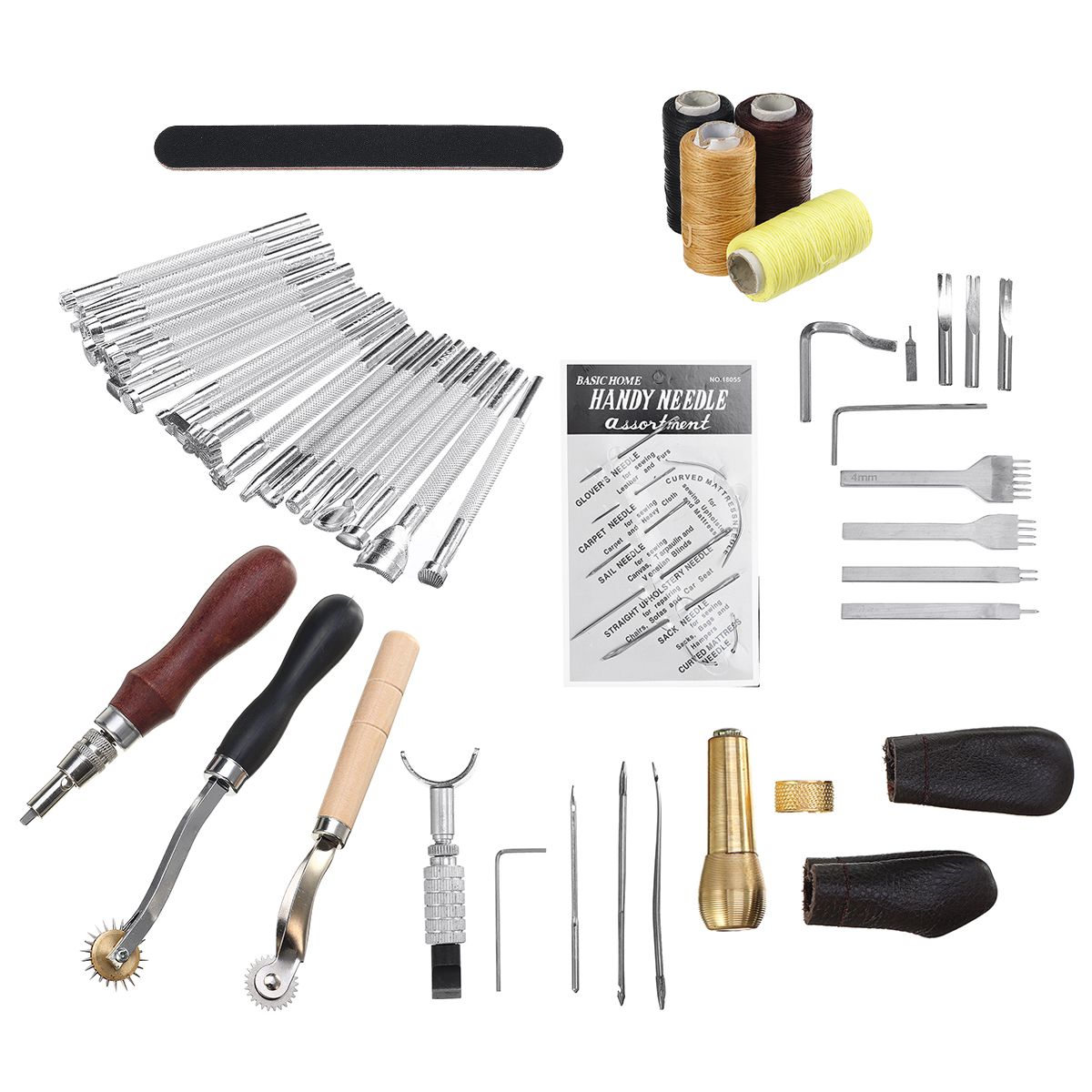 Leather-Sewing-Thread-Carving-DIY-Leather-Craft-Tools-Hand-Stitching-Kit-Set-1693486