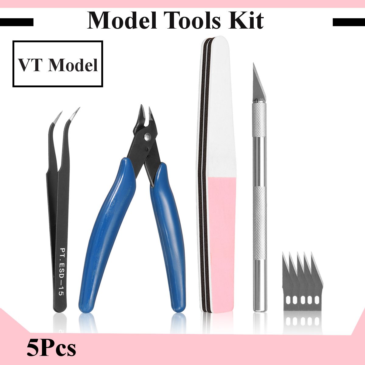 Modeler-Basic-Tools-Craft-Set-For-Hobby-Model-Building-Tools-Kit-Grinding-1345352