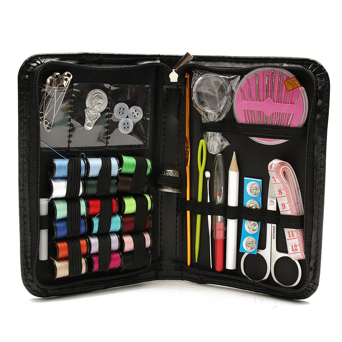 Multifunctional-Sewing-Kit-Thread-Threader-Needle-Tape-Measure-Scissor-Storage-Set-1048295