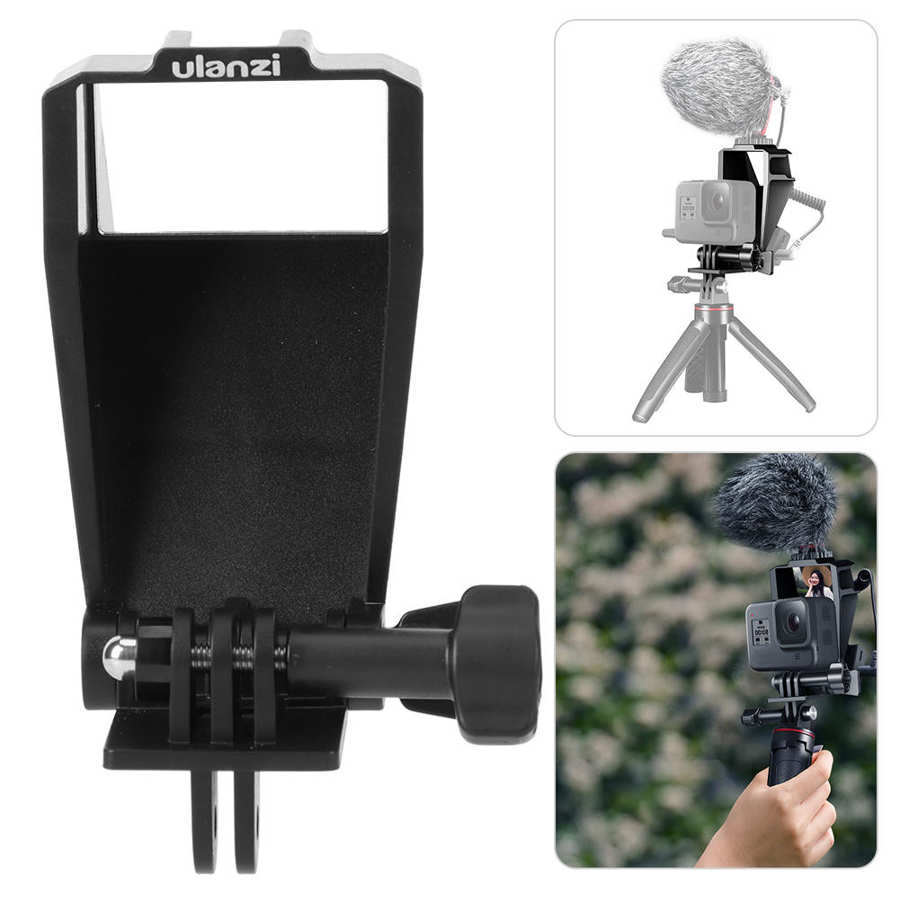 Ulanzi-GP5-Universal-Flip-Up-Mirror-Photography-Three-Cold-Shoe-Mini-Bracket-for-GoPro-5678-1764672