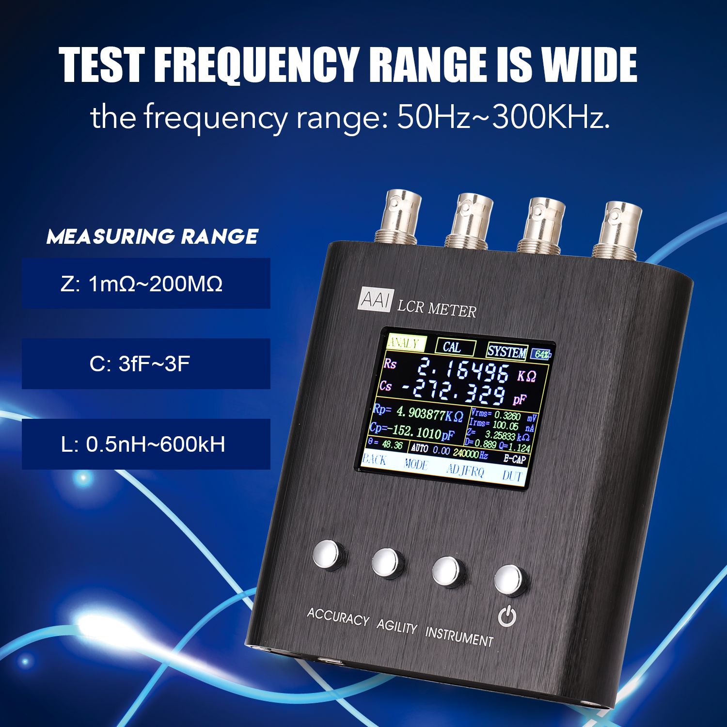 50-300KHz-Handheld-Impedance-Tester-Bridge-LCR-Digital-Resistance-Measurement-Capacitance-Adjustable-1738414