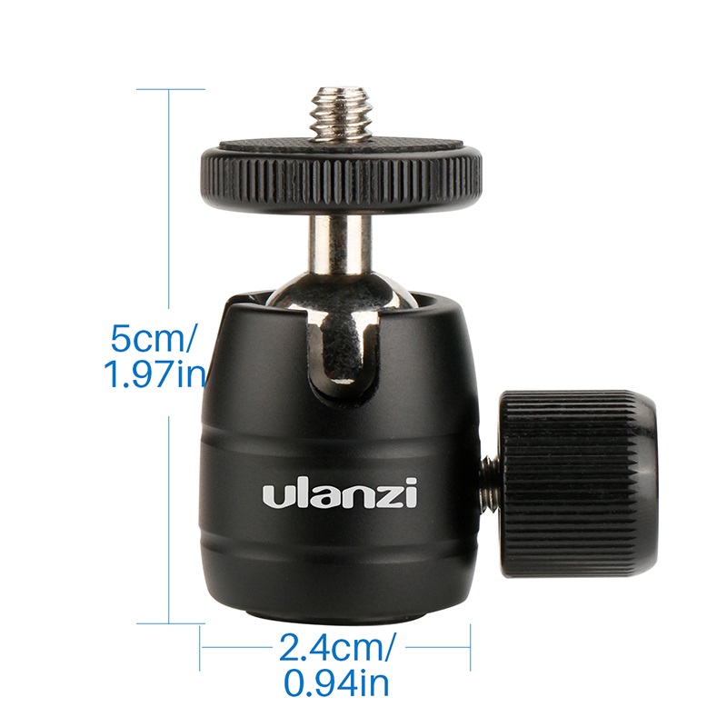 Ulanzi-U-30-CNC-Metal-14-Screw-Thread-Tripod-Rotating-360-Degree-Mini-Ball-Head-Ballhead-1299109