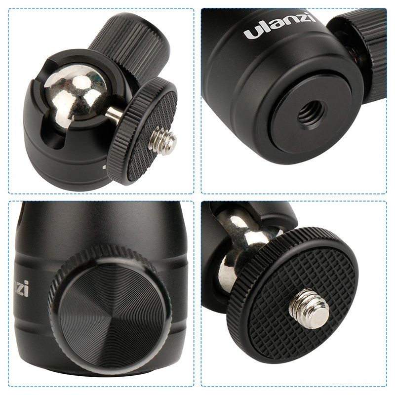 Ulanzi-U-30-CNC-Metal-14-Screw-Thread-Tripod-Rotating-360-Degree-Mini-Ball-Head-Ballhead-1299109